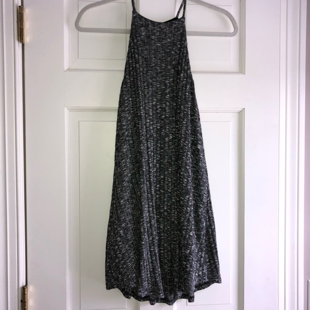 LUSH Gray sweater material dress